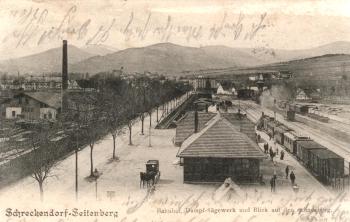 Stronie Śląskie ok. 1900 - w tle Śnieżnik